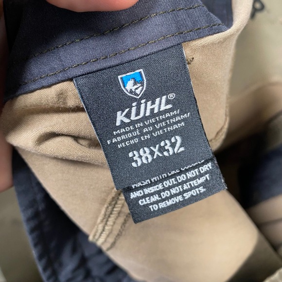 KUHL Revolvr Pants Mens 38x32 Khaki Straight Fit Hybrid Fabric Outdoor Casual - Picture 6 of 8